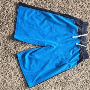 Nike Men's Blue and Black Athletic Shorts
